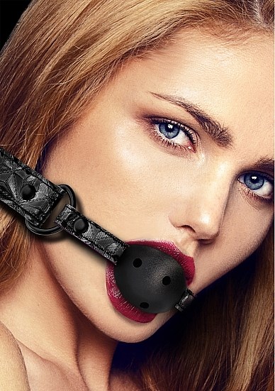 Кляп дышащий Ouch! Breathable Luxury Ball Gag черный 00000013904 - фото 42870