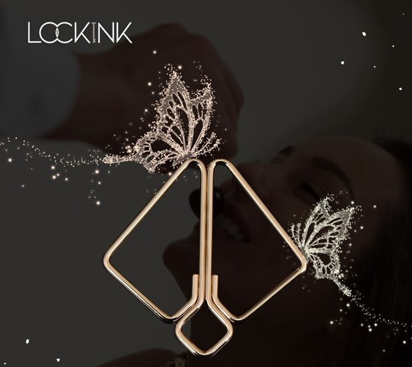 Зажимы для сосков Lockink стиль минимализм, золотые - фото 58372