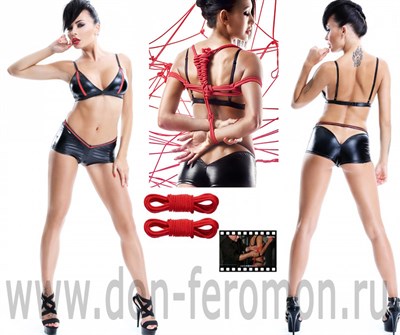 Комплект Yuka (шорты, топ) с веревками для Shibari, M 00000011566