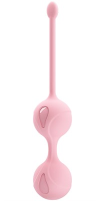 Вагинальные шарики Kegel Tighten UP II со смещённым центром тяжести, розовые, 3,2х16,3см 00000012973