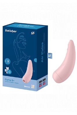 Вакуумно-волновой стимулятор Satisfyer Curvy 2+ гаджетовый, розовый 00000014493