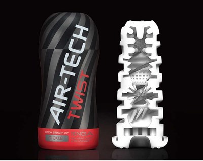 Мастурбатор Tenga Air-Tech Twist Tickle, серый 00000015872