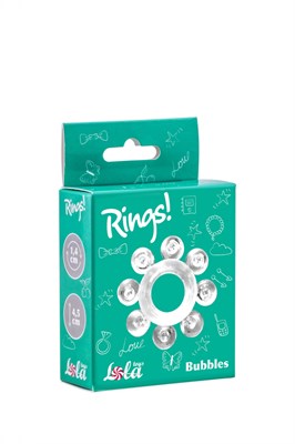 Эрекционное кольцо Rings Bubbles white 00000015978