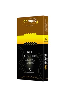 Презервативы Domino Classic Nice Contour ребристые, 6шт