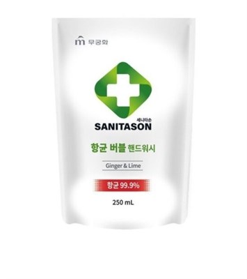 Мыло-пенка для рук MKH 'Sanitason' с антибактериальным эффектом, аромат имбиря и лайма, 250 мл м\у