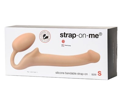 Безремневой страпон Strap-On-Me Semi-Realistic гибкий телесный, S 01000309668