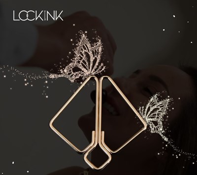 Зажимы для сосков Lockink стиль минимализм, золотые