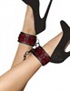 Наножники OUCH!  Luxury Ankle Cuffs черно-красные 00000013901 - фото 42466