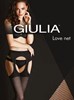 Колготки имитация чулок на поясе микросетка Giulia Love Net 40 2/S, черные 00000016184 - фото 49070