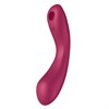 Двусторонний вакуумно-волновой стимулятор Satisfyer Curvy Trinity 1, красный 01000309186 - фото 56825