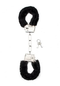 Наручники Furry Handcuffs Black, черный мех 00000000370 - фото 42313