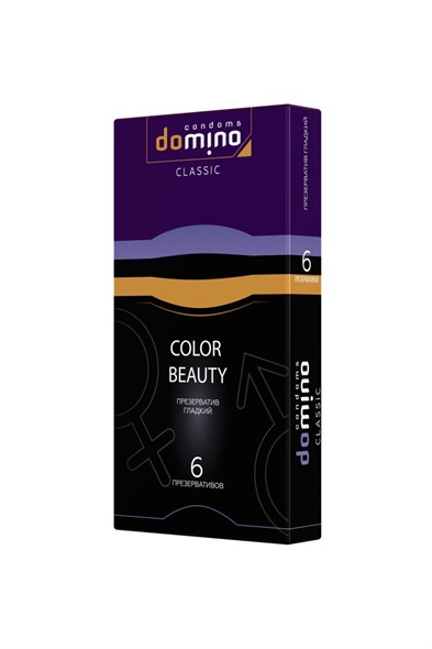 Презервативы Domino Classic Colour Beauty разноцветные, 6шт 00000015696 - фото 46394