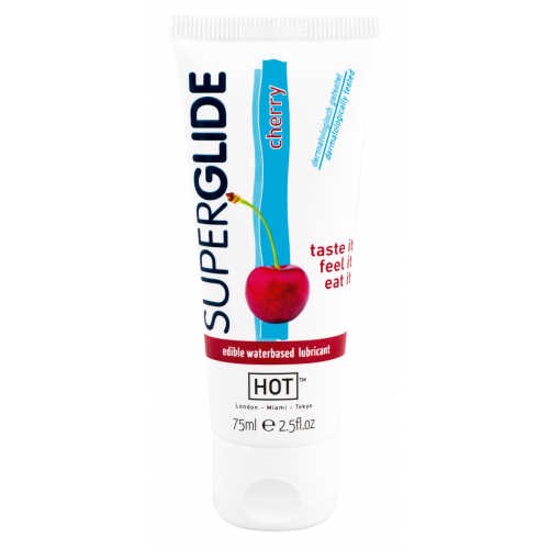 Оральный лубрикант Hot Superglide со вкусом Вишни, 75 мл 01000307752 - фото 51528