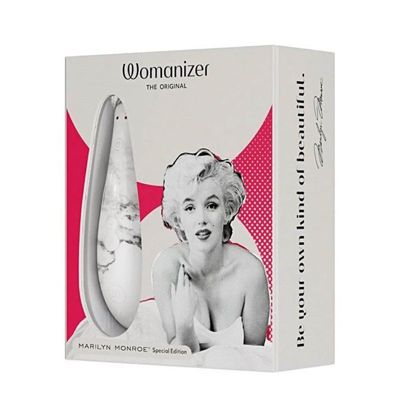 Бесконтактный стимулятор клитора Womanizer Marilyn Monroe мраморно-белый 01000308272 - фото 52891