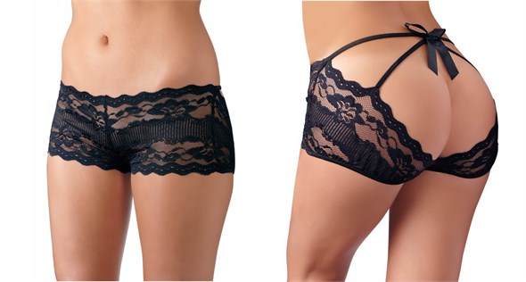 Трусики кружевные черные, Cottelli Collection Lingerie, XL 01000308572 - фото 54545