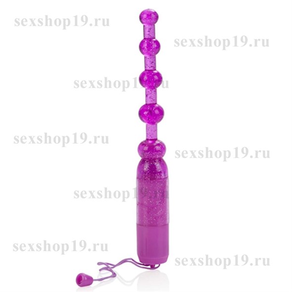 Вибратор анальный Pleasure Beads фиолетовый Д - 2,5см 00000006999 - фото 56650