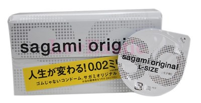 Презерватив Sagami Original 0,02 L-size увеличенный сверхтонкий полиуретан, 1шт 00000010759