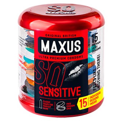 Презервативы Maxus Sensitive ультратонкие в железном кейсе, №15 01000017415