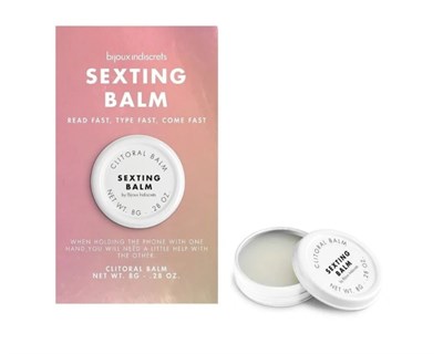 Возбуждающий бальзам для клитора Bijoux Indiscrets Sexting Balm аромат имбиря, 8г 01000307360