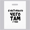 Пакет  «Счастливого чего там у тебя», 60 мкм 31 х 40 см 01000308237 - фото 53780