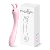 Вибратор Pink Rabbit для зоны G с бесконтактным стимулятором клитора 01000309018 - фото 56339